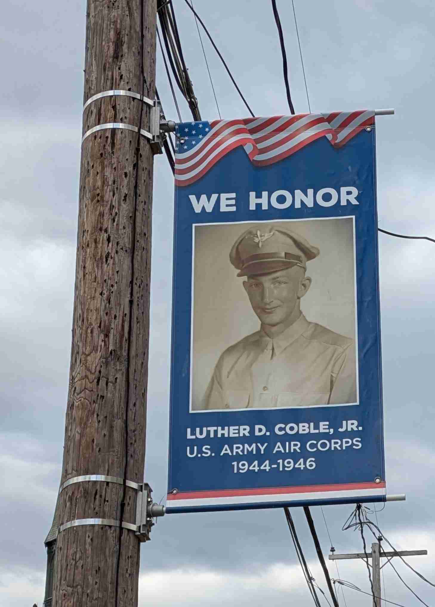 Banner: Luther D. Coble, Jr.