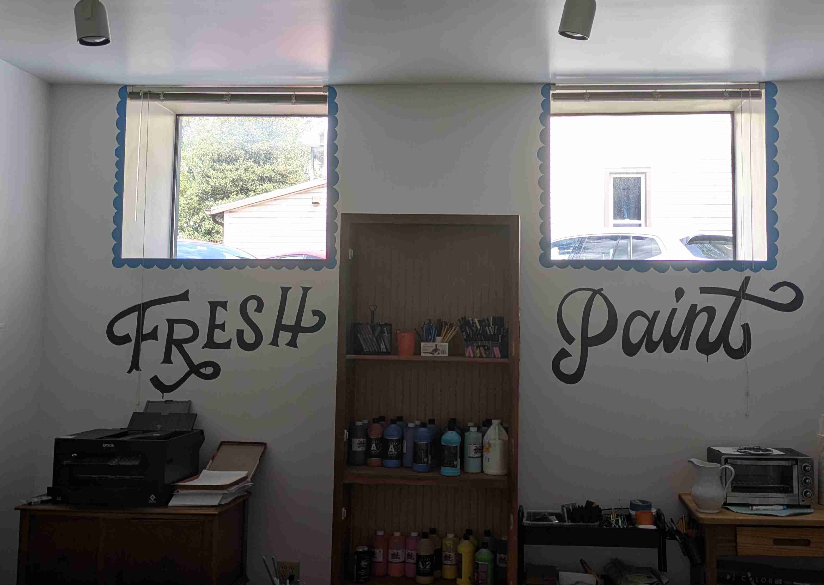 Old EUB inside showing basement windows