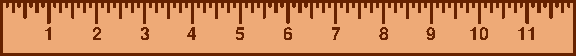 Foot ruler - brown