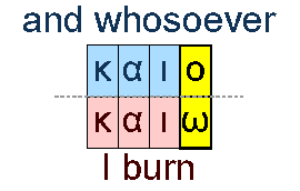 And whosovere and I burn