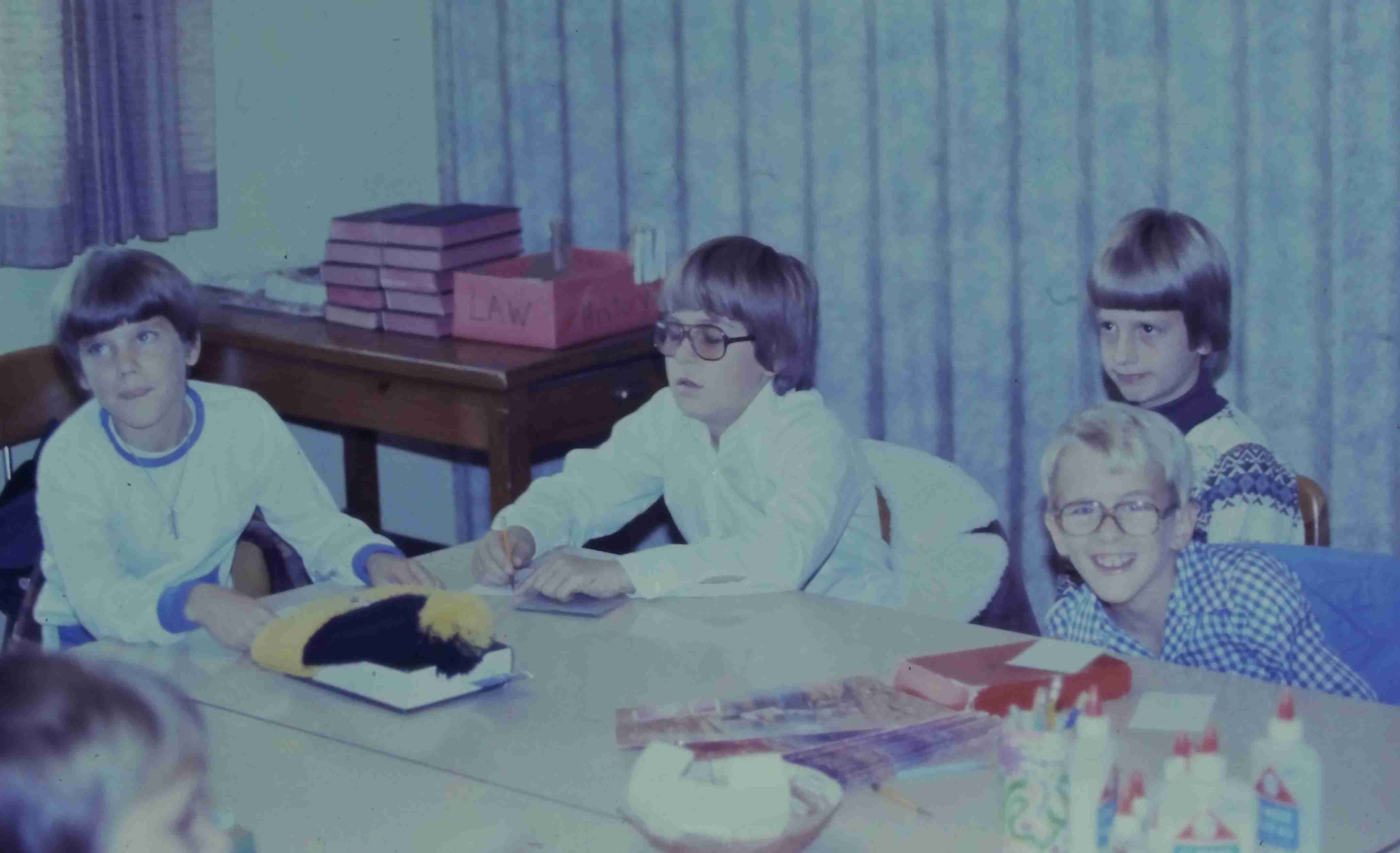 Kids at table