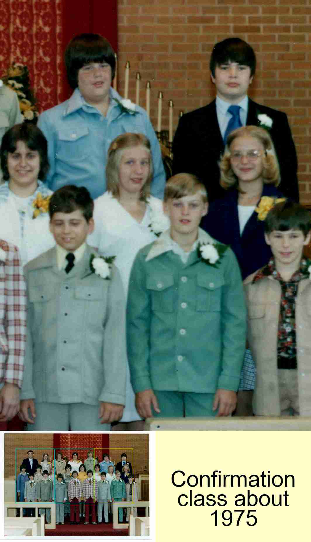 Confirmation class about 1975 : 3/3