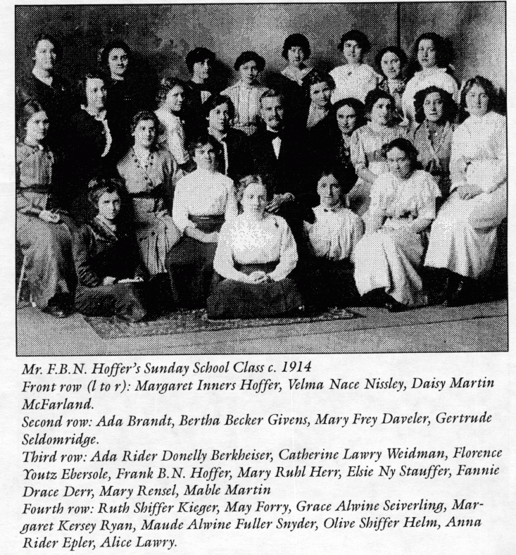 Mr. Hoffer's Sunday School Class in 1914