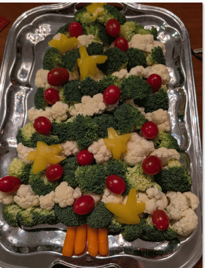 Christmas tree salad