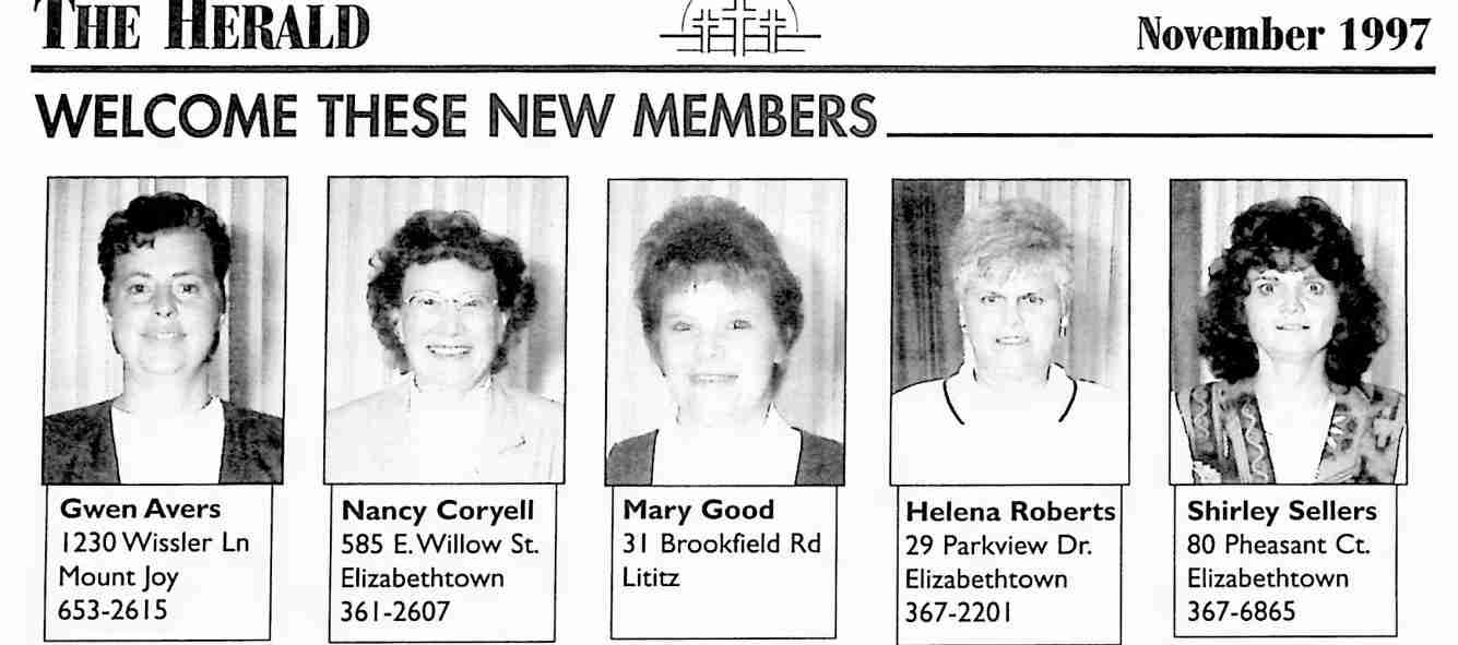 November 1997 New Members : 1/2